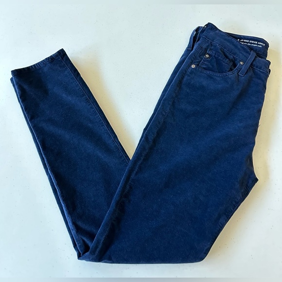 AG Anthropologie High-Rise STEVIE Ankle Slim Straight Ankle Size 27R - Picture 1 of 13